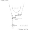 SJDOFU 925 Sterling Silver Necklace for Women Silver Star Pendant