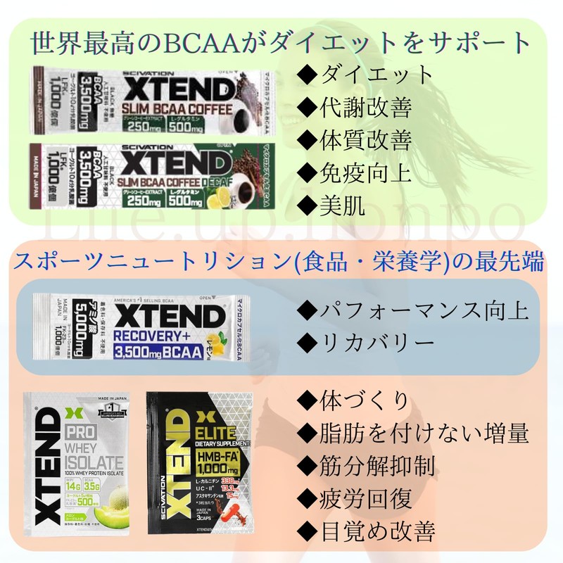 Life.up(ライフアップ） XTEND RECOVERY+ レモン アミノ酸 5000㎎ 保存料フリー 着色料フリー 砂糖フリー MADE