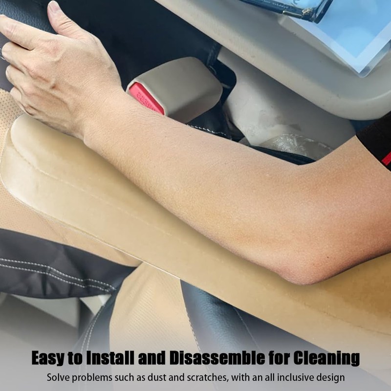 Smeyta 2PC Car Front Seat Armrest Covers,Universal Size Seat Arm
