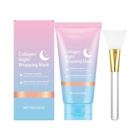 Collagen Night Wrapping Mask - Collagen Face Mask Overnight - Peel Off Facial Mask Skin Care - Deep Hydration Care, Reduces Wrinkle