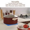 5pcs Silicone Pot Holders Mat Heat Resistant Anti Slip Square