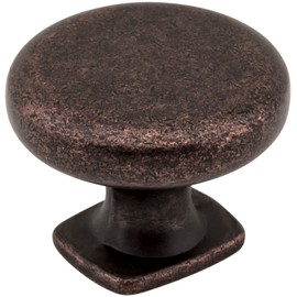 Jeffrey Alexander Belcastel 1 1-3/8" Diameter Mushroom Knob, Distressed Oil Rubbed Bronze
