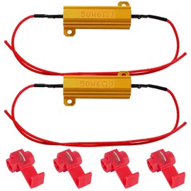 High Fla Prevention Resistor, LED Resistor, For 12 V, 50 W, 6 Ω, Turn Signal Resistor, Aluminum Shell