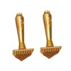 minkissy Family-friendly Massage Brush Set Pcs Golden Pvc Combs for