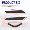 BILLFARO Dry Bay Vent Blocks and Rear Window Spoiler,Rear Hatch