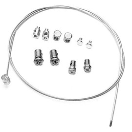Clutch Cable, Universal Cable Repair Kit, Universal Clutch Accelerator Pedal Brake Cable Repair Kit for Motorcycles, Motorcycle Emergency Brake Throttle Cable Throttle Cable Repair Set with Nipple Universal Parts
