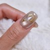 Glaze Night Handmade Nail Tips Magnetic Powder Nails - Long