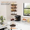 Forbena Large Corner Floating Shelves for Wall Set of 4,