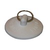 LASCO 02-3233 White Rubber Stopper for Bath Tub Drain Fits