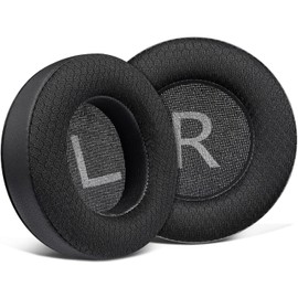 SOULWIT 80mm Mesh Fabric Earpads Replacement for Artix CL750 On-Ear Headphones, Ear Pads Cushions with Noise Isolation Foam, Added Thickness - 80mm MF Black