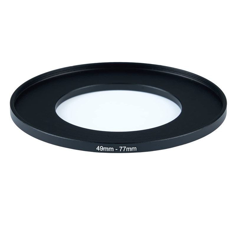 SKYZHENG 49mm to 77mm Step up Ring Filter Adapter Metal