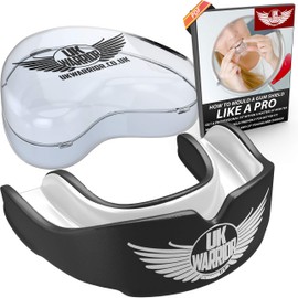 UK Warrior Kids Gum Shield, Junior Mouthguard for Rugby, Boxing, Hockey, Karate, Judo Custom Fit Mouth Guard for Boys & Girls
