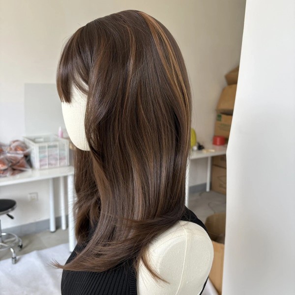 WigsA Layered Short Straight Cosplay Party Wig With Fringe Synthetic