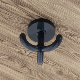 Gedotec Swivel Hook Triple Hat Hook Plastic RAL7016 Anthracite | KITA | Clothes Hook Can Be Rotated | Ceiling Hook for Children's Room, Nursery, Schools and Much More | 1 Piece - Undermount Hook