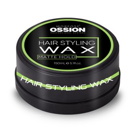 Morfose Ossion Hair Styling Wax 150ml- Shine Look, Edge Control for Men & Women, Developed by Barbers - Hair Wax, Hair Powder, Pomade & Clay for Styling (150 ml, Matte Hold)