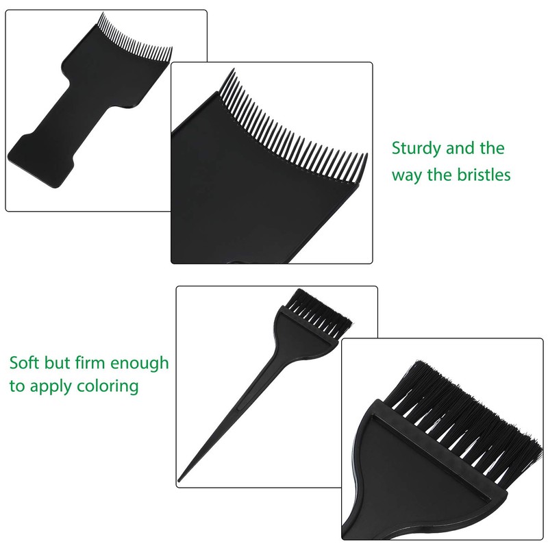 4 Pieces Balayage Highlighting Board with Teeth Hair Dye Paddle
