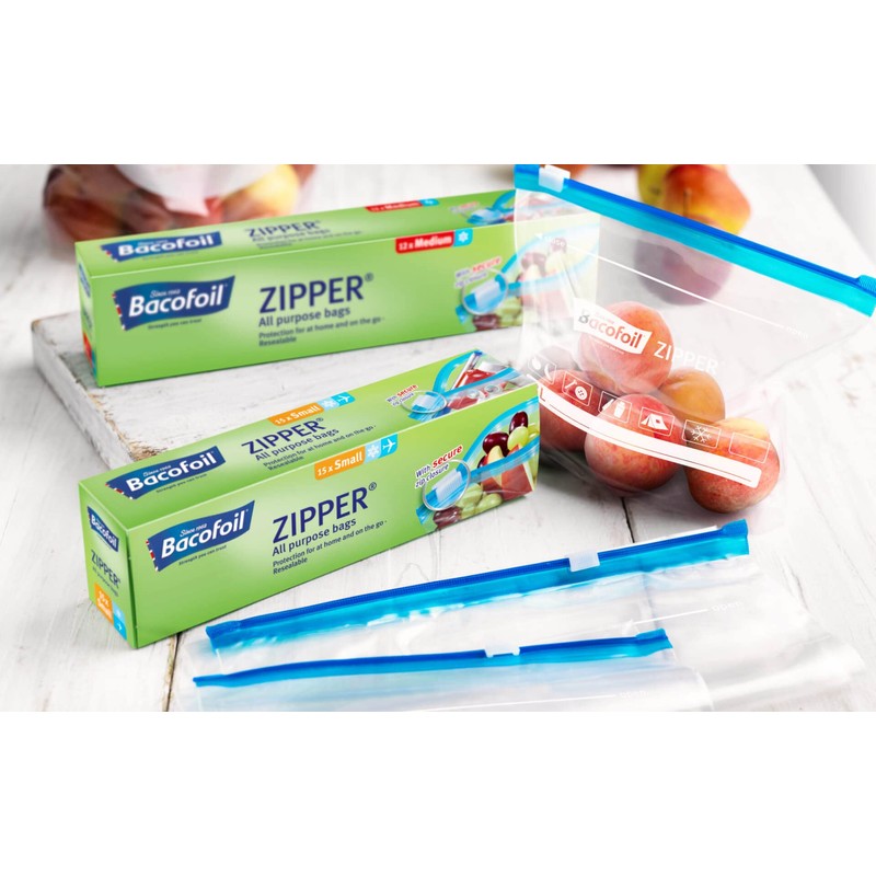 Zipper All Purpose Bags Resealable Slider Secure Zip Tight Seal