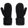 Eohak Winter Warm Mittens for Women - Knit Gloves Soft