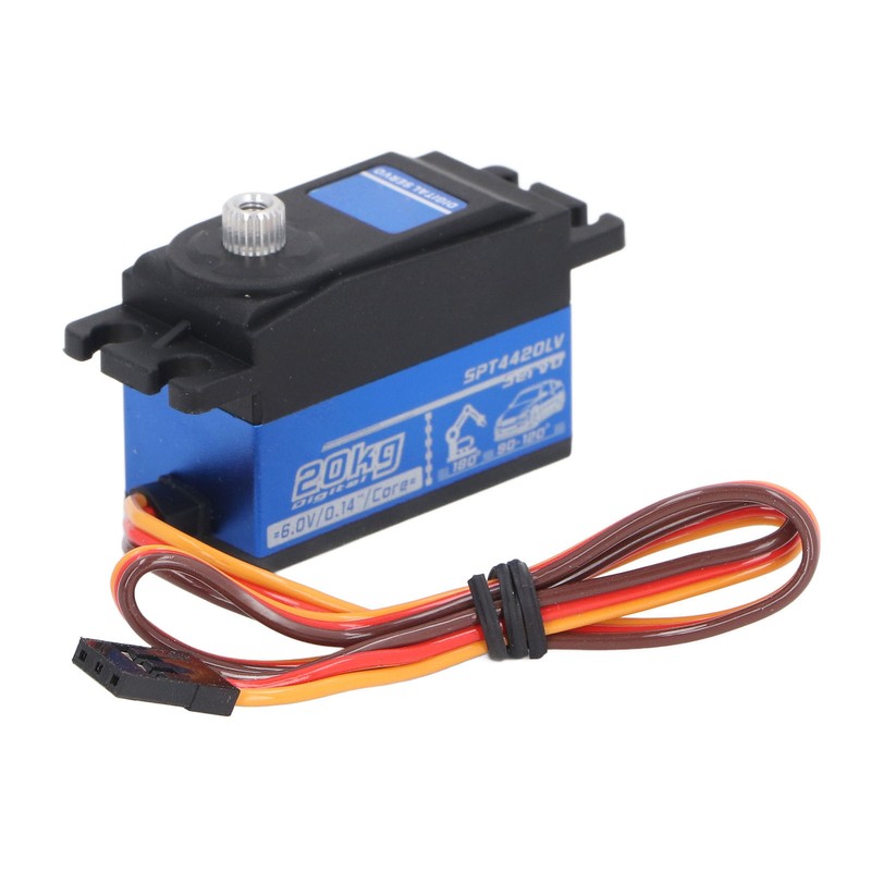 20KG RC Digital Servo with Arm Blue Metal Gear Accurate
