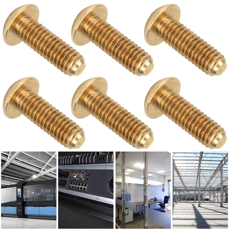 50Pcs Hex Socket Screws Half Round Head Pure Copper Hardware