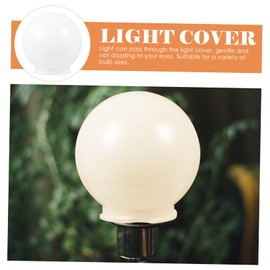 LIFKICH Outdoor Globe Lamp Shade Waterproof Acrylic Light Cover for Garden and Patio 10-Inch Round Design Suitable for Street Lamps and Landscape Lighting