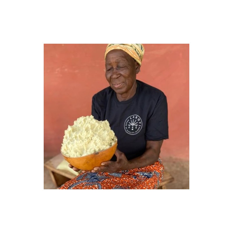 LASOYI Shea Butter Unrefined Traditional Made from Wild Collection Refill