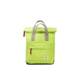 Roka London Canfield B Small Recycled Nylon Lime Backpack
