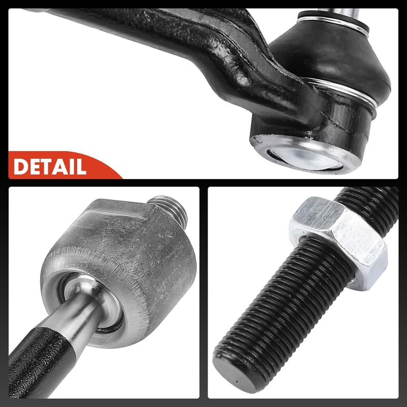 A-Premium Set of 4, Front Inner & Outer Tie Rod