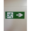 Emergency Exit Sign, Pack of 5, Premium Stickers, 24 cm