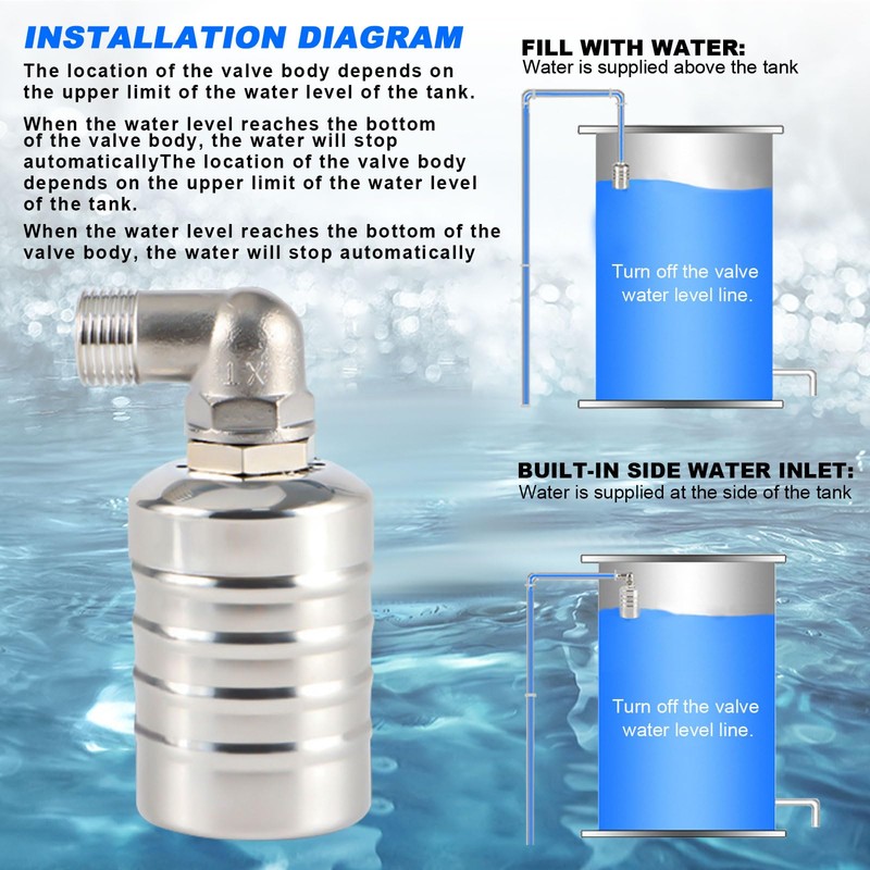 304 Stainless Steel Fully Automatic Water Level Control Float Valve,Automatic