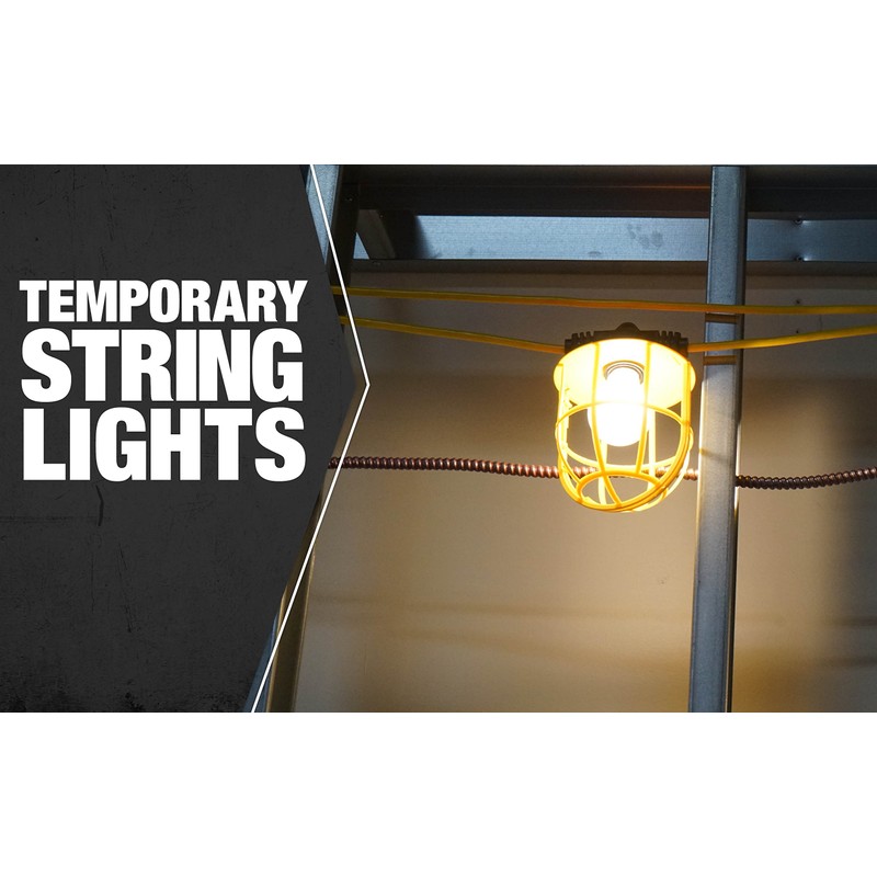 Southwire 7145SW Temporary String Light; 14/2 SJTW; 15-Amp Standard; Plastic