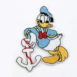 Blue Duck Iron On Patches for Clothing Embroidered Applique Patch Badge Sew On Emblem DIY Craft Iron on Patch 2.7" x 3.3"