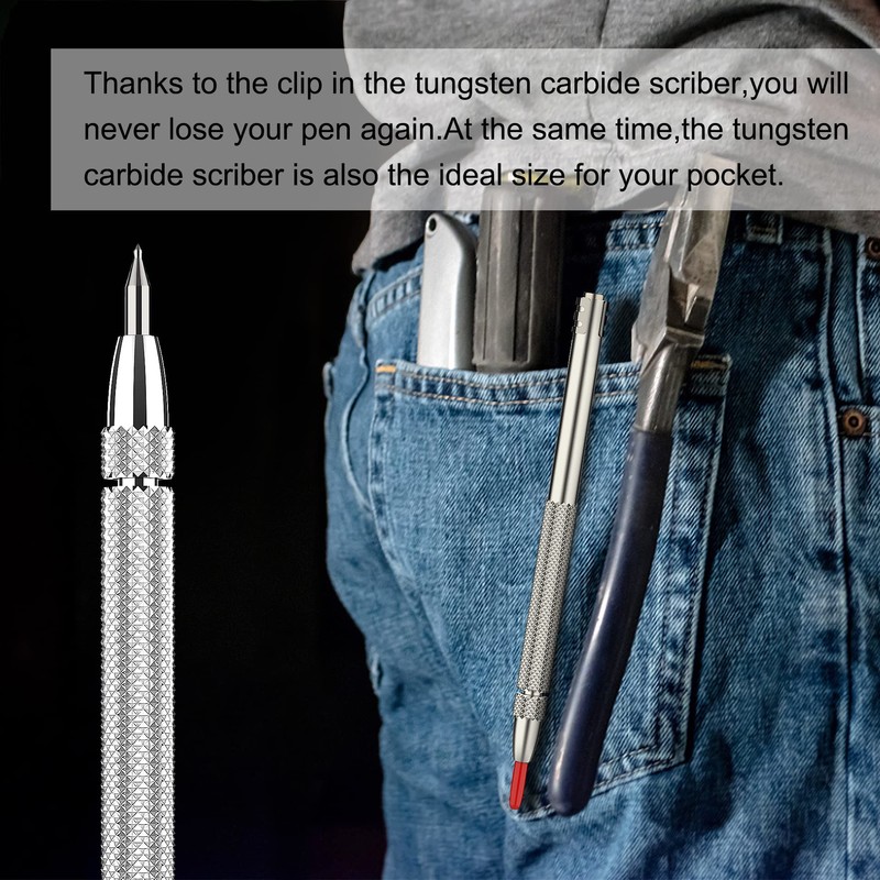 Glieskir 2 Pack Tungsten Carbide Scriber Tool Set with Magnet