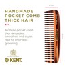 Kent 93T Wide Tooth Men's Comb for Beards, Mustaches &