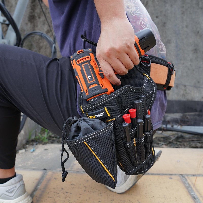 MELOTOUGH Drill Holster Impact Driver Holster with Bit Pouch Heavy