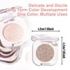 WanTuoluo Nude Glitter Eyeshadow Palette for Women, Single Monochrome Eye