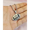 24 Inch Sports Athletes Football Chain Necklace Bible Verse Phil