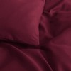 MOONLIGHT20015 Single Duvet Cover Burgundy Solid Soft Single Bedding Duvet