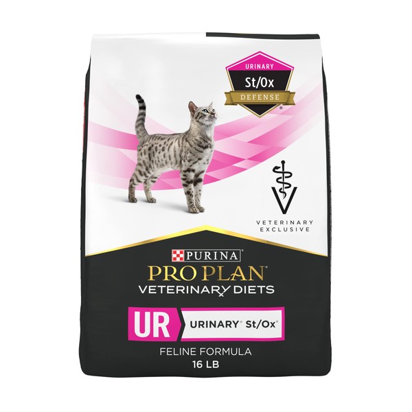 Purina Pro Plan Veterinary Diets UR Urinary St/Ox Feline Formula Dry Cat Food - 16 lb. Bag