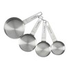 GoodCook Gourmet Measuring Cup Set, Stainless Steel 4-pc., 1/4, 1/3,