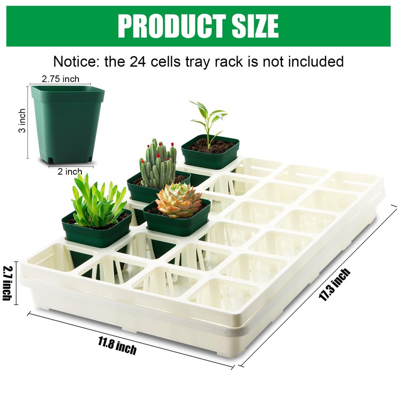 RooTrimmer 5 Pack Nursery Pot Tray, Carrying and Holding Plant
