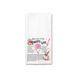 Recipe For Nonny's Love Kitchen Towel, Nonny's Kitchen Towel, Nonny's Tea Towel, Nonny's Dish Towel, Birthday Gift, Mother's Day Kitchen Towel, Housewarming Gift, Recipe For Love Kitchen Towel