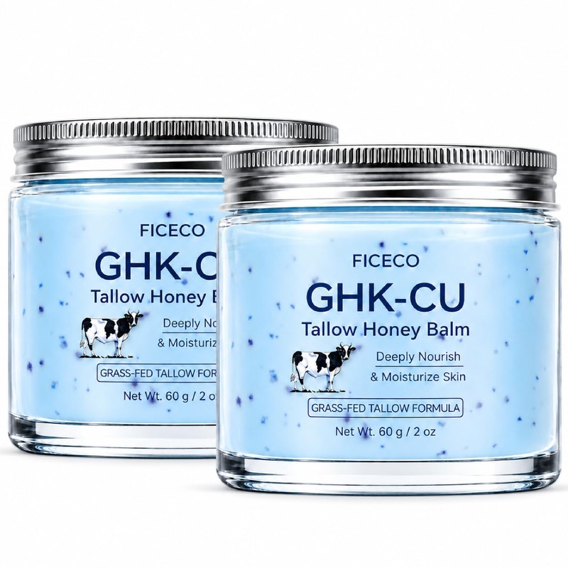 GHK-Cu Peptide Tallow and Honey Balm for Face Skin, 4