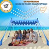 Beach Shade Tent,Beach Sunshade Canopy UPF 50+UV Protection,10x10 Ft Beach