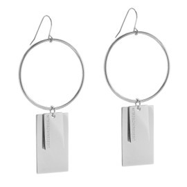 Liebeskind Berlin Drop Earrings, Stainless Steel, silver