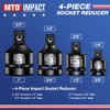 MTO 8-Piece Impact Socket Adapter & Reducer Set, 1/4", 3/8",