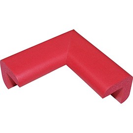TRUSCO Safe Cushion Corner, Fine Point, 1 Pack Tac , red
