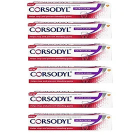 Corsodyl Ultra Clean Toothpaste 75 ml (Pack of 6)