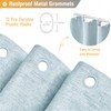 BTTN Fog Blue Shower Curtain - Linen-Look Heavy Duty Waterproof