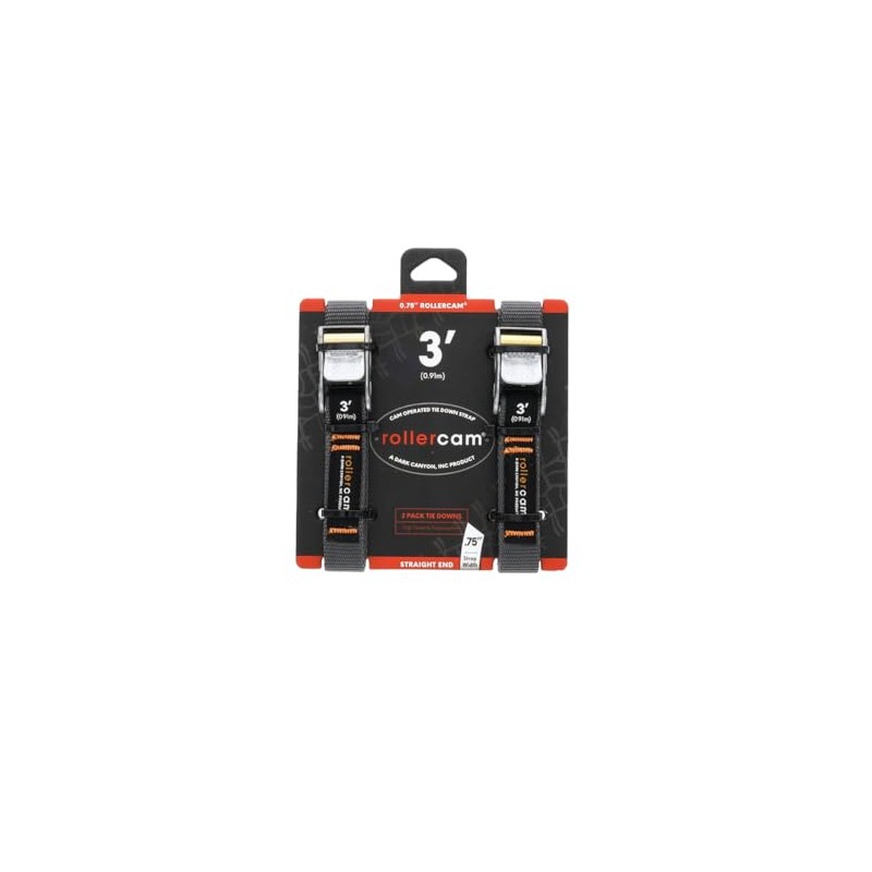0.75" Rollercam Straight End (2-Pack) (3 Foot)